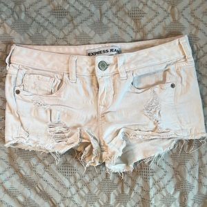 Express Distressed Jean Shorts, Size 0